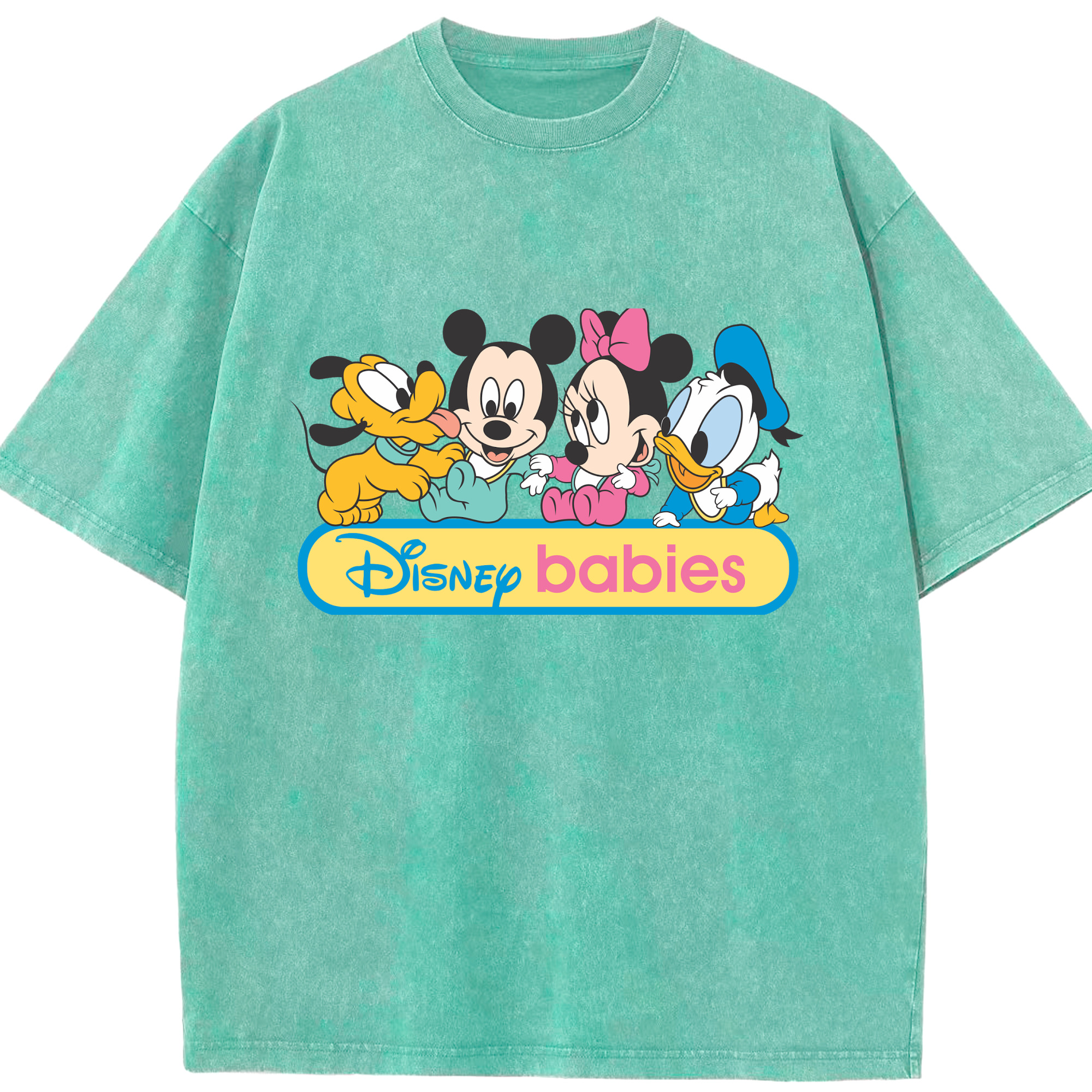 （画像用） ミッキーマウス Mickey Mouse 綿100% ヴィンテージ風 半袖Tシャツ（フロントプリント）
